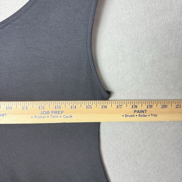 Shore Dress Women Black Sleeveless Tank Midi Button Front Stretch USA M - Picture 8 of 9